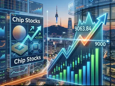 韩国KOSPI首次突破9000点 芯片股领涨2.25%