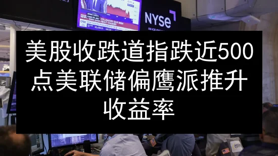美股收跌道指跌近500点 美联储偏鹰派推升收益率