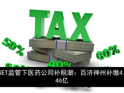 SET监管下医药公司补税潮：百济神州补缴4.46亿