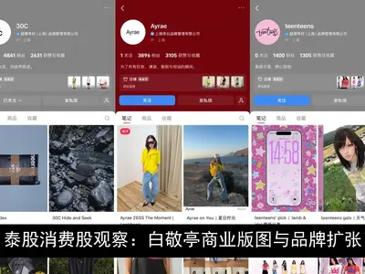 泰股消费股观察：白敬亭商业版图与品牌扩张